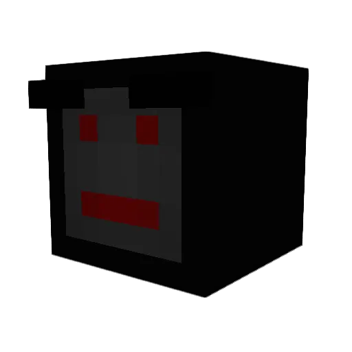 Aieno Minecraft avatar head, 3D render