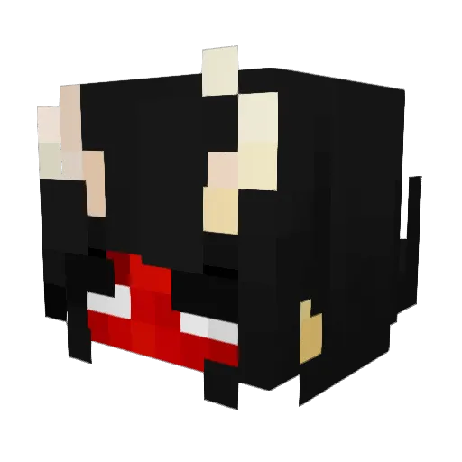 AifelZan Minecraft avatar head, 3D render