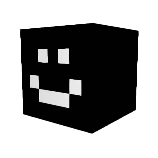 Aifinte Minecraft avatar head, 3D render