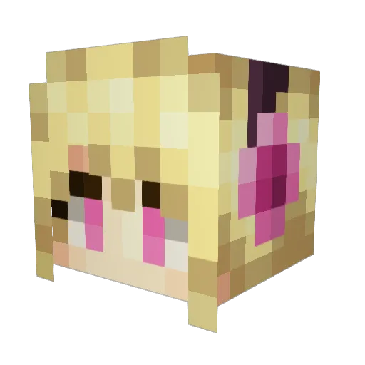 AigisToaster Minecraft avatar head, 3D render