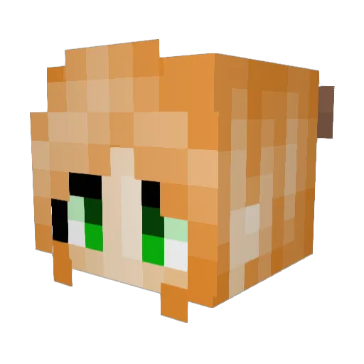 Aihara913 Minecraft avatar head, 3D render
