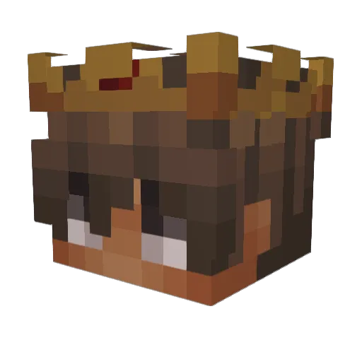 Aiiko_O Minecraft avatar head, 3D render