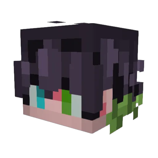Aikcos Minecraft avatar head, 3D render