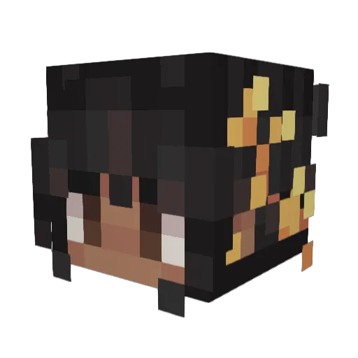 Aikenation Minecraft avatar head, 3D render