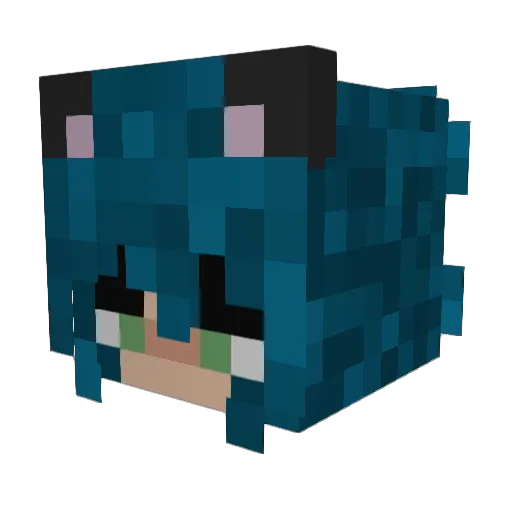 AikenisSticky Minecraft avatar head, 3D render
