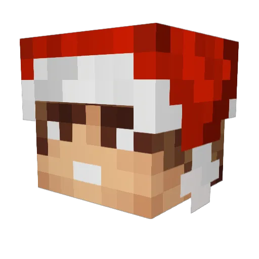 Aikenz Minecraft avatar head, 3D render