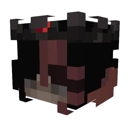 AikoIsChaotic Minecraft avatar head, 3D render