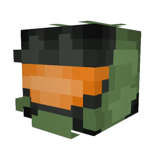 Aikotano Minecraft avatar head, 3D render