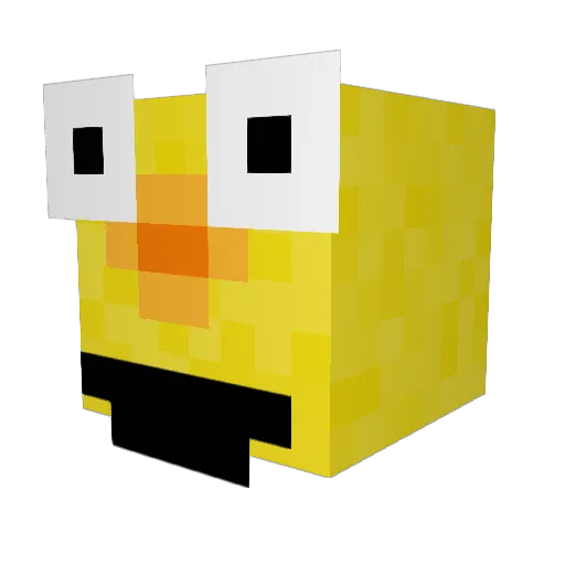 Aikowtf Minecraft avatar head, 3D render