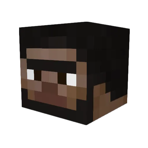 AilSheet73 Minecraft avatar head, 3D render
