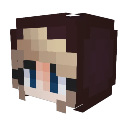 Ailatand Minecraft avatar head, 3D render