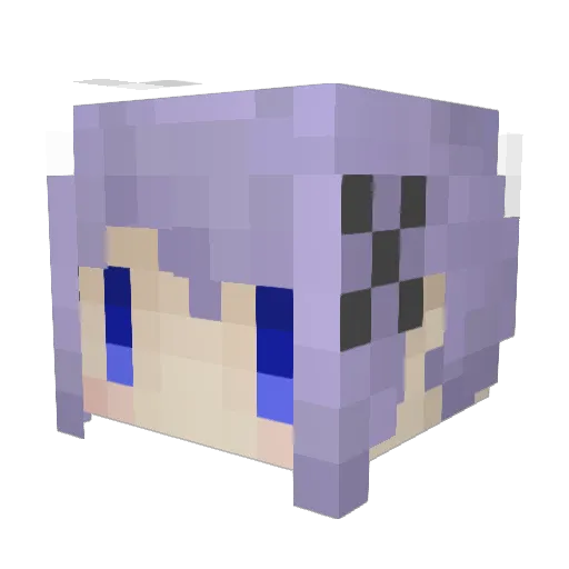 Aile_Cat Minecraft avatar head, 3D render