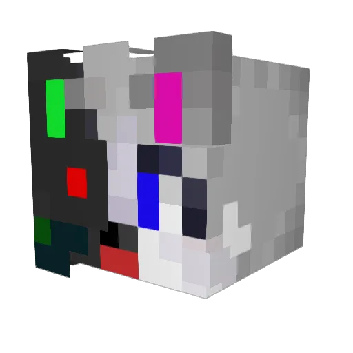 Aileron0503 Minecraft avatar head, 3D render