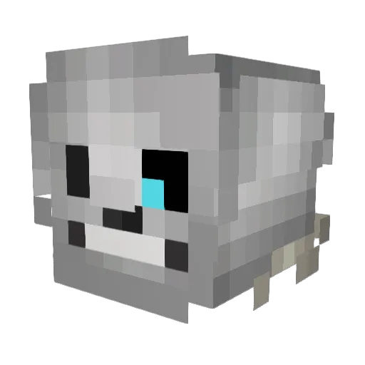 Ailes53 Minecraft avatar head, 3D render