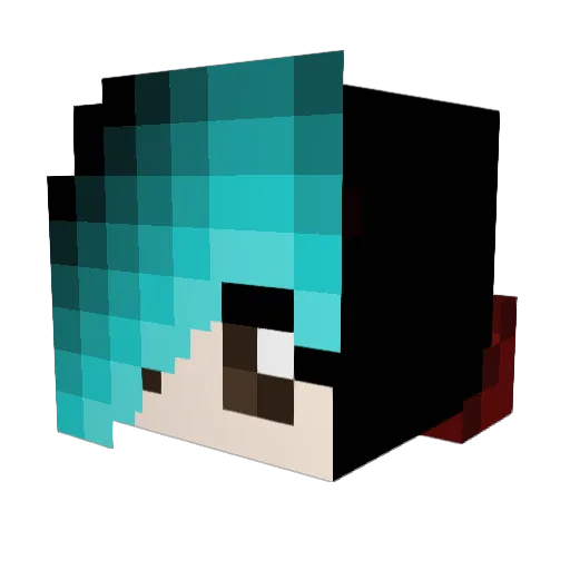 Ailin_97 Minecraft avatar head, 3D render
