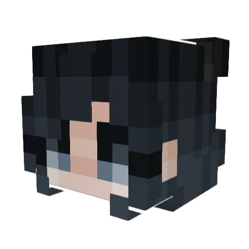 Ailithi Minecraft avatar head, 3D render