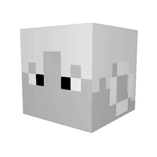 Ailyasov Minecraft avatar head, 3D render
