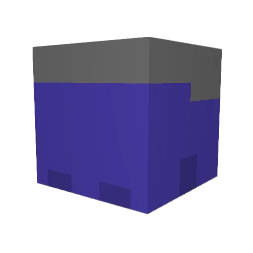 Aim776 Minecraft avatar head, 3D render