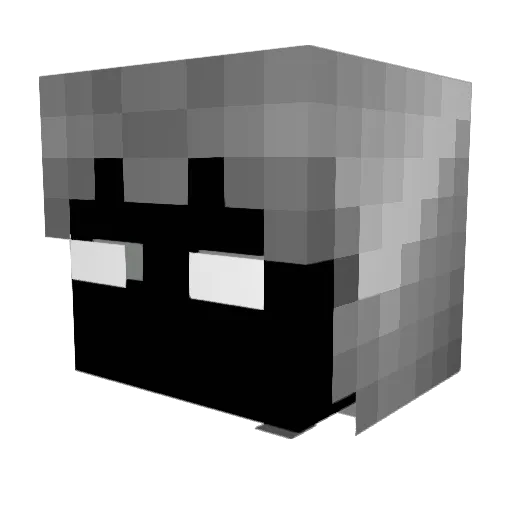 AimAssistUser Minecraft avatar head, 3D render