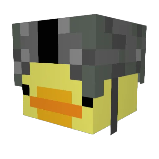 AimBotHero Minecraft avatar head, 3D render