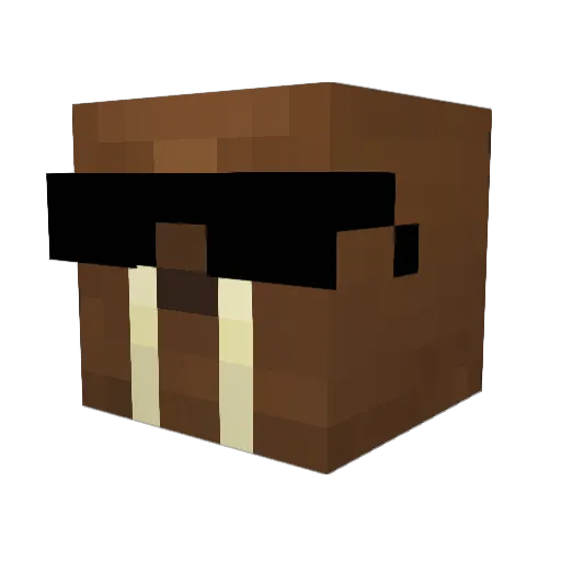 AimLab1000h Minecraft avatar head, 3D render
