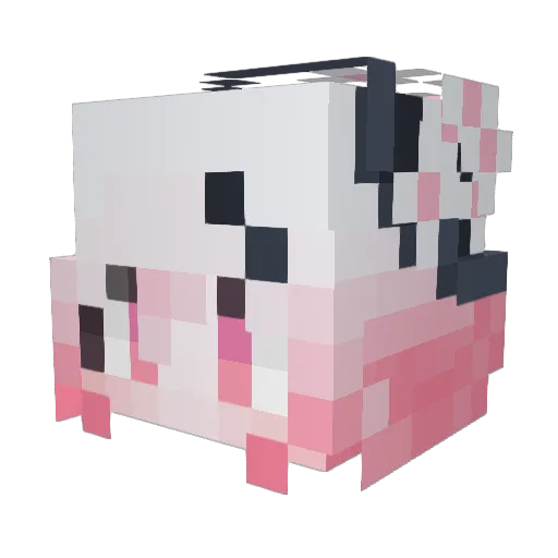 Aima99 Minecraft avatar head, 3D render