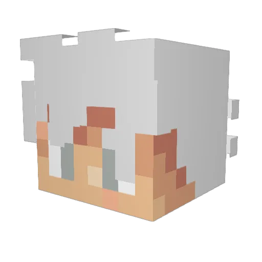 AimanoHermano Minecraft avatar head, 3D render