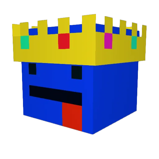 Aimbrenn Minecraft avatar head, 3D render