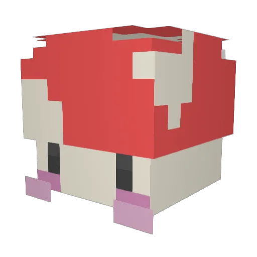 Aimbrus Minecraft avatar head, 3D render