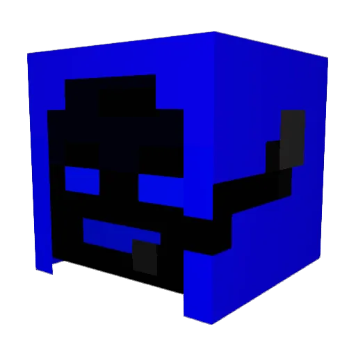 AimedEdgeLab Minecraft avatar head, 3D render