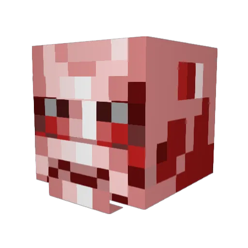 AimerLover Minecraft avatar head, 3D render