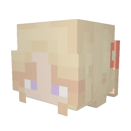 Aimer_pr Minecraft avatar head, 3D render