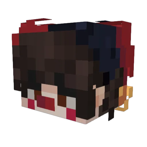 Aimfreaks Minecraft avatar head, 3D render