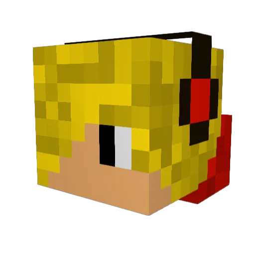 AimingIsHard Minecraft avatar head, 3D render