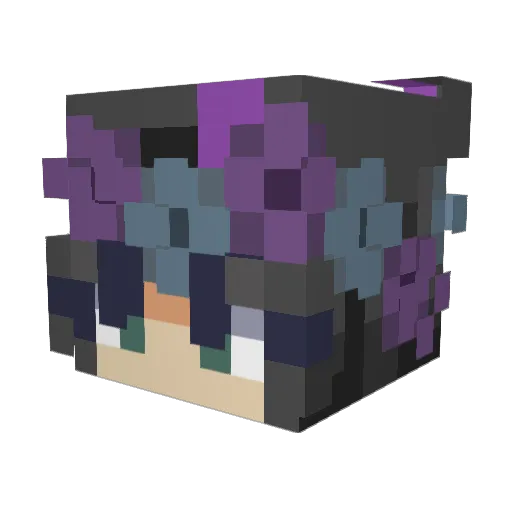 AimlessAmber Minecraft avatar head, 3D render