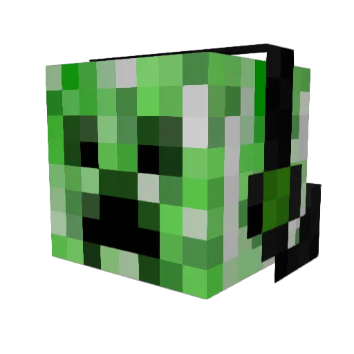 Aimmoves Minecraft avatar head, 3D render