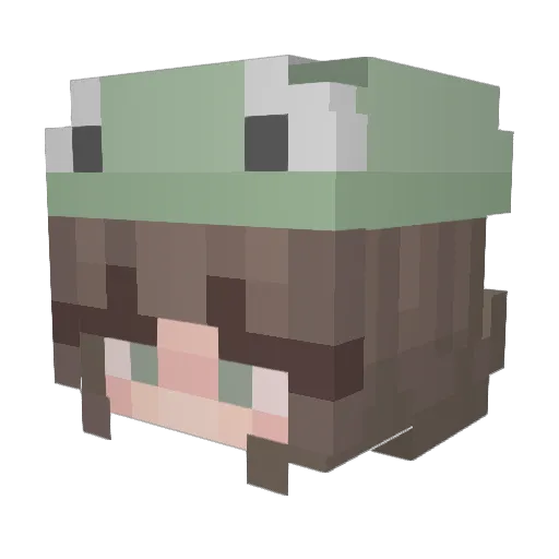 Aimz03 Minecraft avatar head, 3D render
