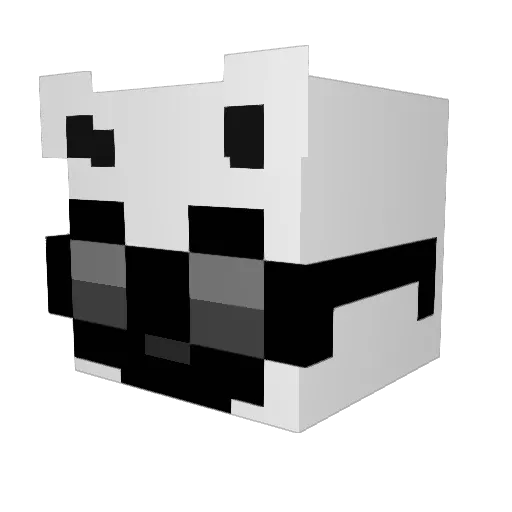 Aimze77 Minecraft avatar head, 3D render