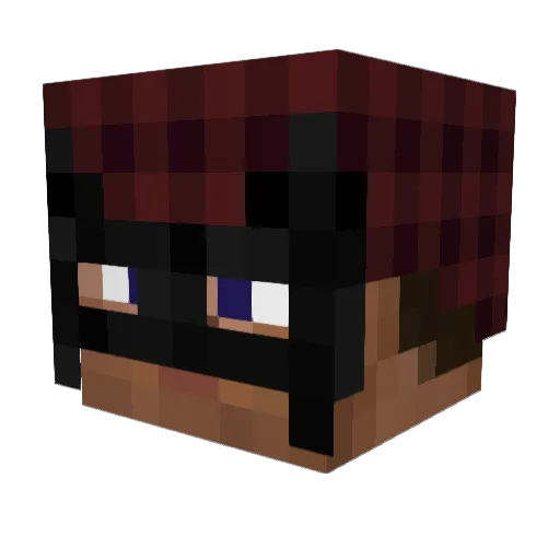 AinaUI Minecraft avatar head, 3D render