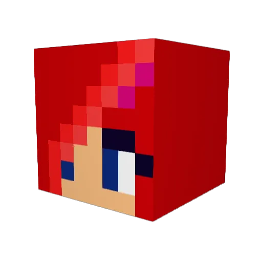 Ainne30 Minecraft avatar head, 3D render