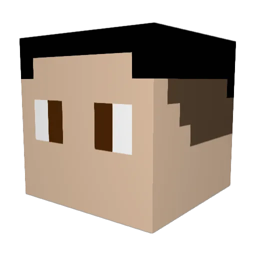 AintJustBlobing9 Minecraft avatar head, 3D render