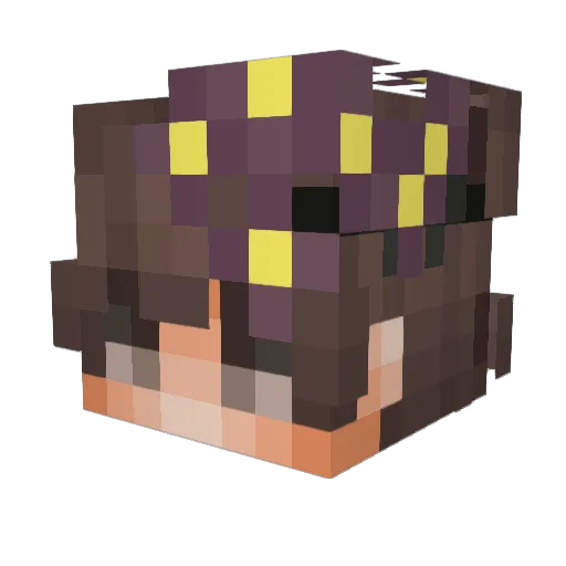 Ainx_p5 Minecraft avatar head, 3D render