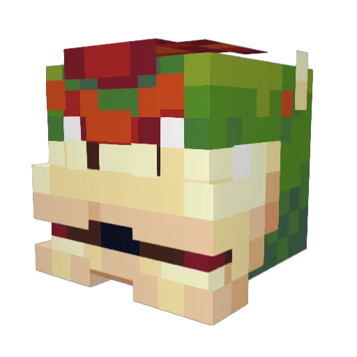 AirBN Minecraft avatar head, 3D render