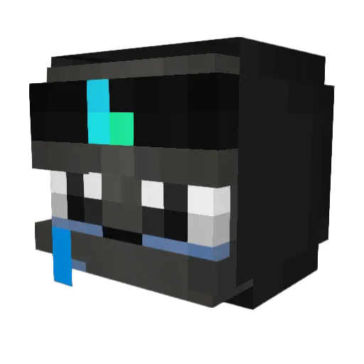AirHits4Squad Minecraft avatar head, 3D render