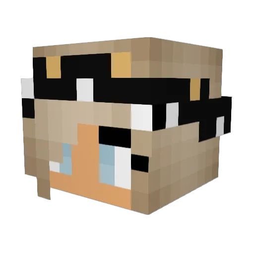 AirIslaSmiler Minecraft avatar head, 3D render