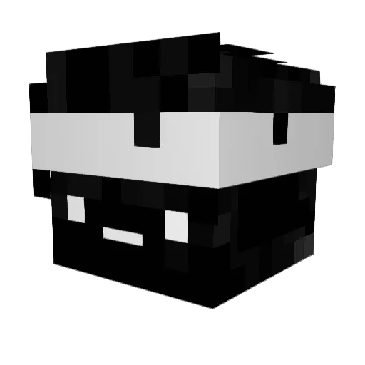 AirMac Minecraft avatar head, 3D render