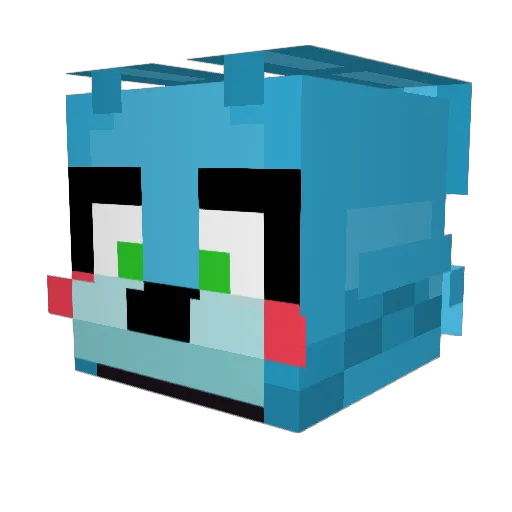 AirMermaid9774 Minecraft avatar head, 3D render