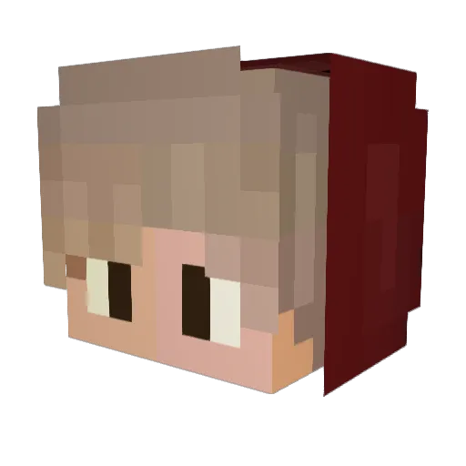 AirPhoenix Minecraft avatar head, 3D render