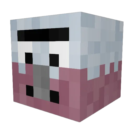 AirVanity Minecraft avatar head, 3D render
