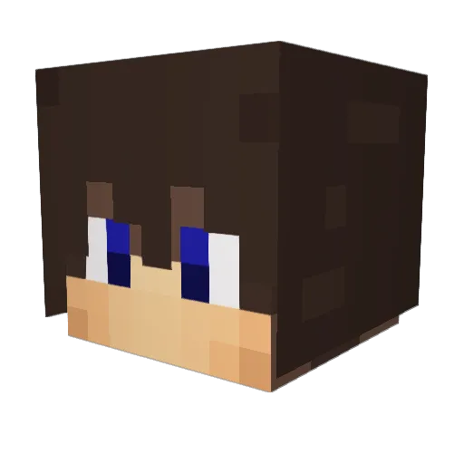 AirZedh Minecraft avatar head, 3D render